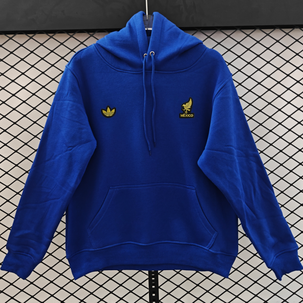 2026/27 Mexico Blue Retro Style Hoody 小绣花
