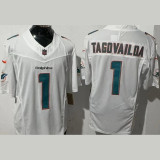 TAGOVAILOA #1 Men's Miami Dolphins NFL Jersey 海豚 (3代）