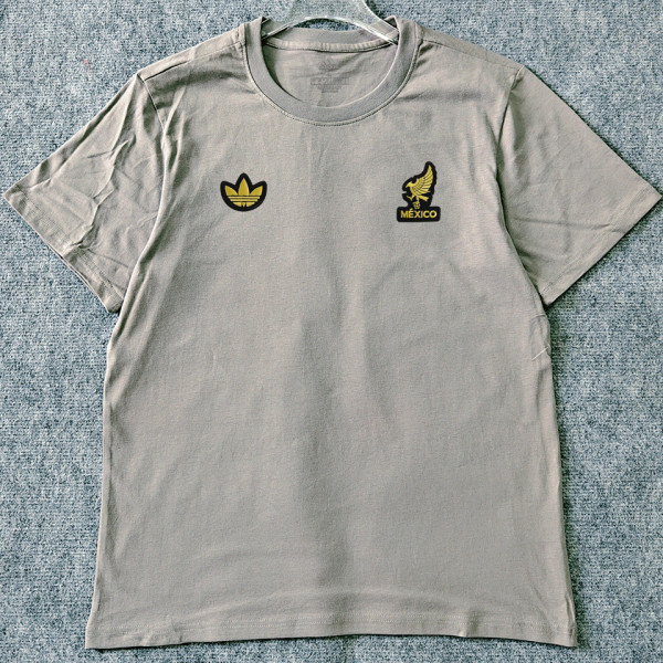 2026/27 Mexico Retro Style Pure Cotton T-Shirt 队微 黑边
