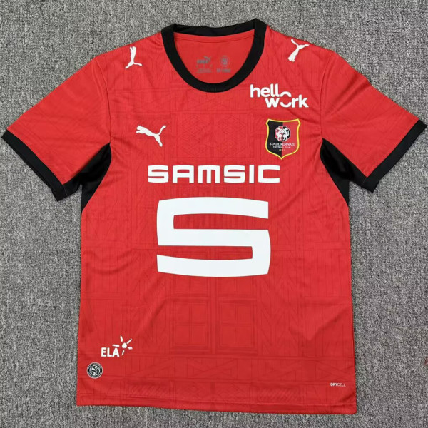 2026/27 Rennais Home Red Fans Soccer Jersey