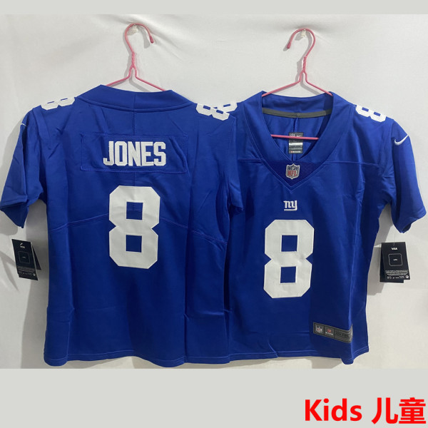 JONES #8 New York Giants Kids NFL Jersey 巨人