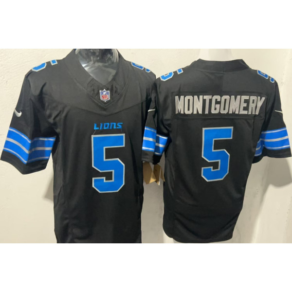 MONTGOMERY #5 Men's Detroit Lions NFL Jersey 雄狮     (3代）