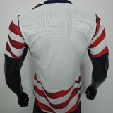 2026/27 U.S Home White And Red Player Version Soccer Jersey 背后是空白