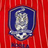 2002 South Korea Home Red Retro Long Sleeve Soccer Jersey