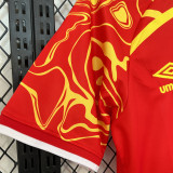 2026/27 Congo DR Red Third Fans Soccer Jersey 民主刚果 (Have Right Patch 有右臂章 白底黑字）