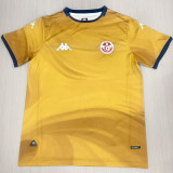2026/27 Tunisia Third Gold Fans Soccer Jersey (Have Right Patch 有右臂章 黑底白字）