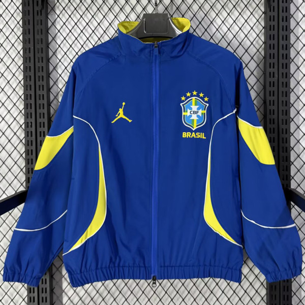 2026/27 Brazil Blue Windbreaker