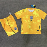 2026/27 England Yellow Goalkeeper Kids Soccer Jersey