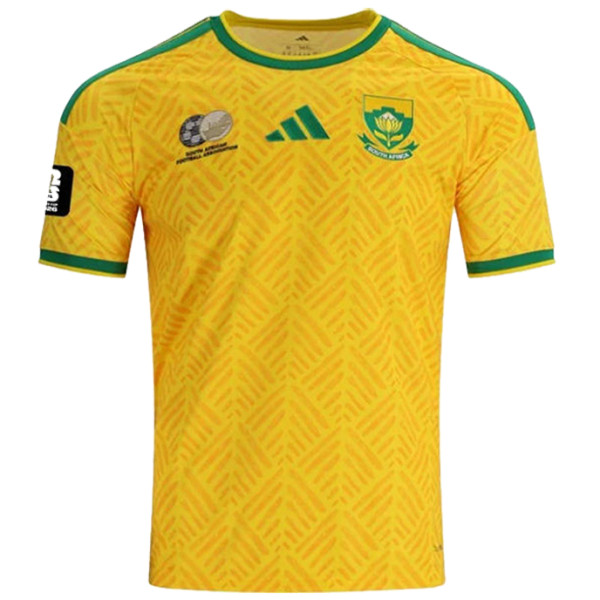 2026/27 South Africa Home Yellow Fans Soccer Jersey (Have Right Patch 有右臂章 黑底白字）