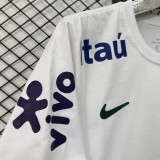 2026/27 Brazil White Casual Pure Cotton T-Shirt