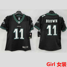 BROWN #11 Philadelphia Eagles Girl NFL Jersey 老鹰