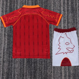 1999/2000 Roma Home Red Kids Retro Soccer Jersey