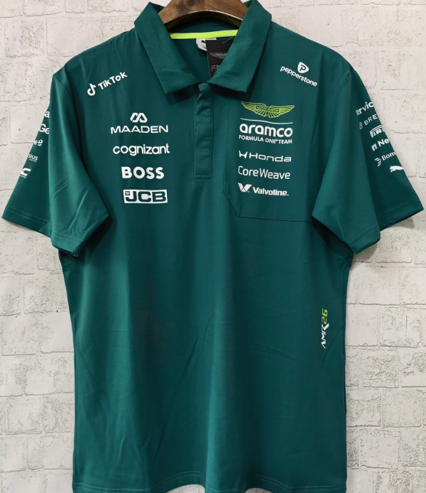 2026  Aston Martin F1 Green Team POLO T-Shirt (有领  阿斯顿马丁)