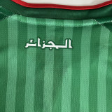 2026/27 Algeria Away Green Fans Soccer Jersey  无星 (Have Right Patch 有右臂章 白底黑字）