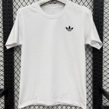 2026/27 AD White Casual Pure Cotton T-Shirt   T290 三叶草