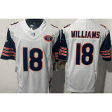 WILLIAMS #18 Men's Chicago Bears NFL Jersey 熊队    (3代）