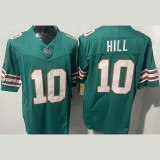 HILL #10 Men's Miami Dolphins NFL Jersey 海豚 (3代）