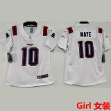 MAYE #10 New England Patriots Girl NFL Jersey 爱国者