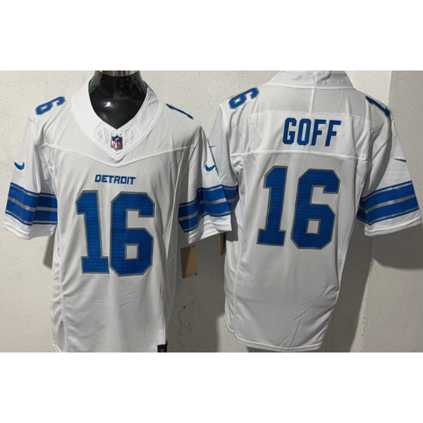 GOFF #16 Men's Detroit Lions NFL Jersey 雄狮     (3代）