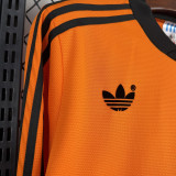 1980 NL Home Orange Retro Long Sleeve Jersey
