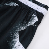 C2517 Jordan Casual Short Pants 黑白涂鸦