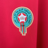 2026/27 Morocco Home Red Fans Soccer Jersey (Have Right Patch 有右臂章 白底黑字）