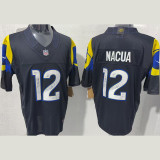 NACUA #12 Men's Los Angeles Rams NFL Jersey 公羊