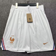2026/27 France Home White Fans Shorts Pants