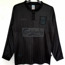 1995/1996 LFC Special Edition Black Retro Long Sleeve Soccer Jersey