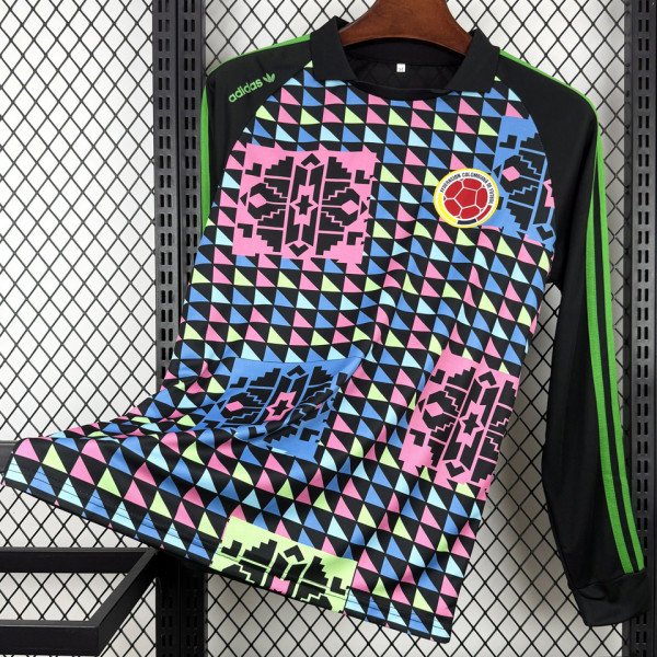 1990 Colombia Goalkeeper Retro Long Sleeve Soccer Jersey
