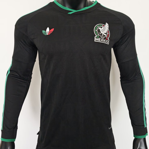 2026/27 Mexico Third Black Player Version Long Sleeve Soccer Jersey