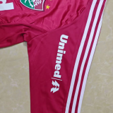 2010 Fluminense Home Red Retro Long Sleeve Soccer Jersey