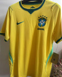 2026/27 Brazil 1:1 Quality Home Yellow Fans Soccer Jersey (Have Right Patch 有右臂章 金底白字）
