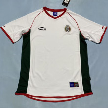 2000 Mexico White Retro Soccer Jersey