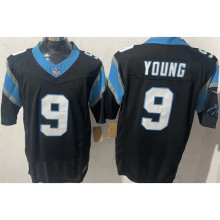 YOUNG #9 Men's Carolina Panthers NFL Jersey 黑豹   (3代）