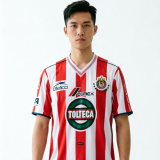 2001 Chivas Home Red White Retro Soccer Jersey