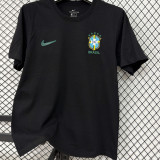 2026/27 Brazil Black Casual Pure Cotton T-Shirt