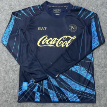 2026 Napoli Blue Long Sleeve Training Soccer Jersey