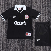 1996/1997 LFC Third Black Retro Kids Soccer Jersey