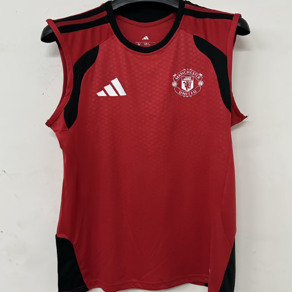 2026/27 M Utd Red Training Vest Soccer Jersey