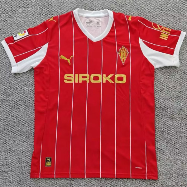 2026/27 Gijon Red Retro Style Soccer Jersey 希洪竞技