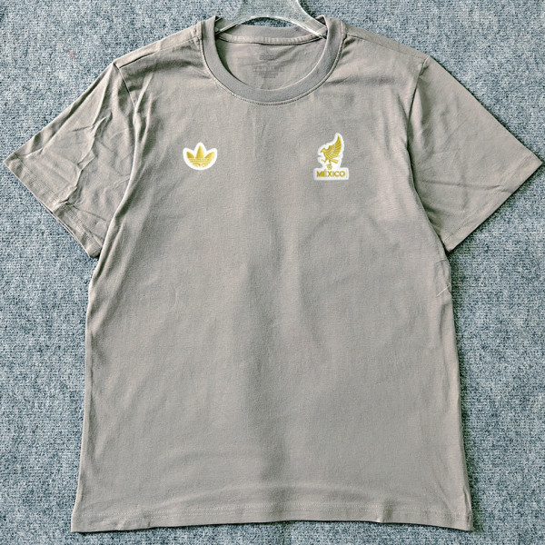 2026/27 Mexico Retro Style Pure Cotton T-Shirt 队微白边