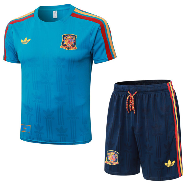 2026/27 Spain Lake Blue Training Jersey (A Set)