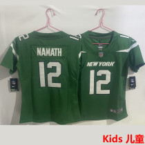 NAMATH #12 New York Jets Kids NFL Jersey 喷气机