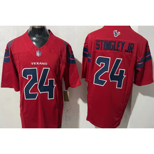 STINGLEY JR #24 Men's Houston Texans NFL Jersey 德州人    (3代）