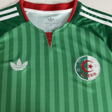 2026/27 Algeria Away Green Fans Soccer Jersey  无星 (Have Right Patch 有右臂章 白底黑字）