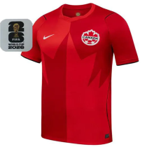 2026/27 Canada Home Red Fans Soccer Jersey  (Have Right Patch 有右臂章 白底黑字）