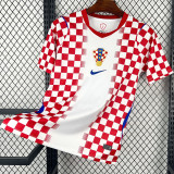2026/27 Croatia Home Fans Soccer Jersey (Have Right Patch 有右臂章 黑底白字）