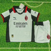 2025/26 AC Milan 4TH White Kids Soccer Jersey