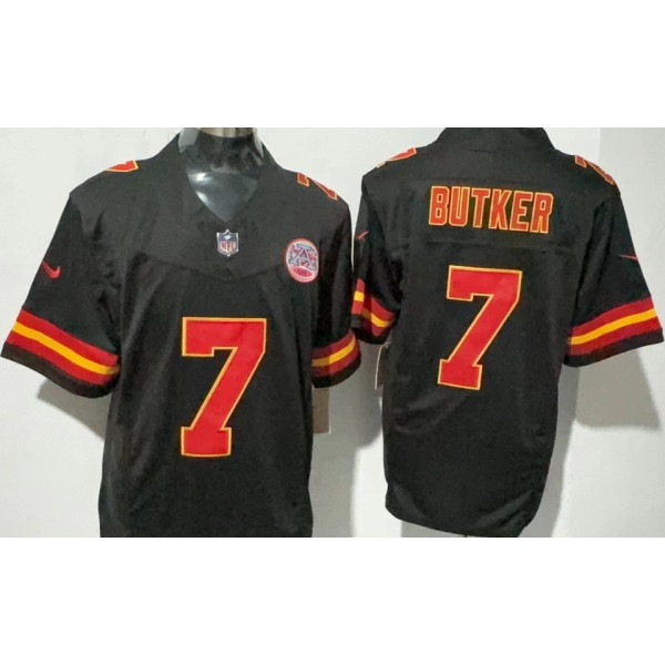 BUTKER #7 Men's Kansas City Chiefs NFL Jersey 酋长  (3代）